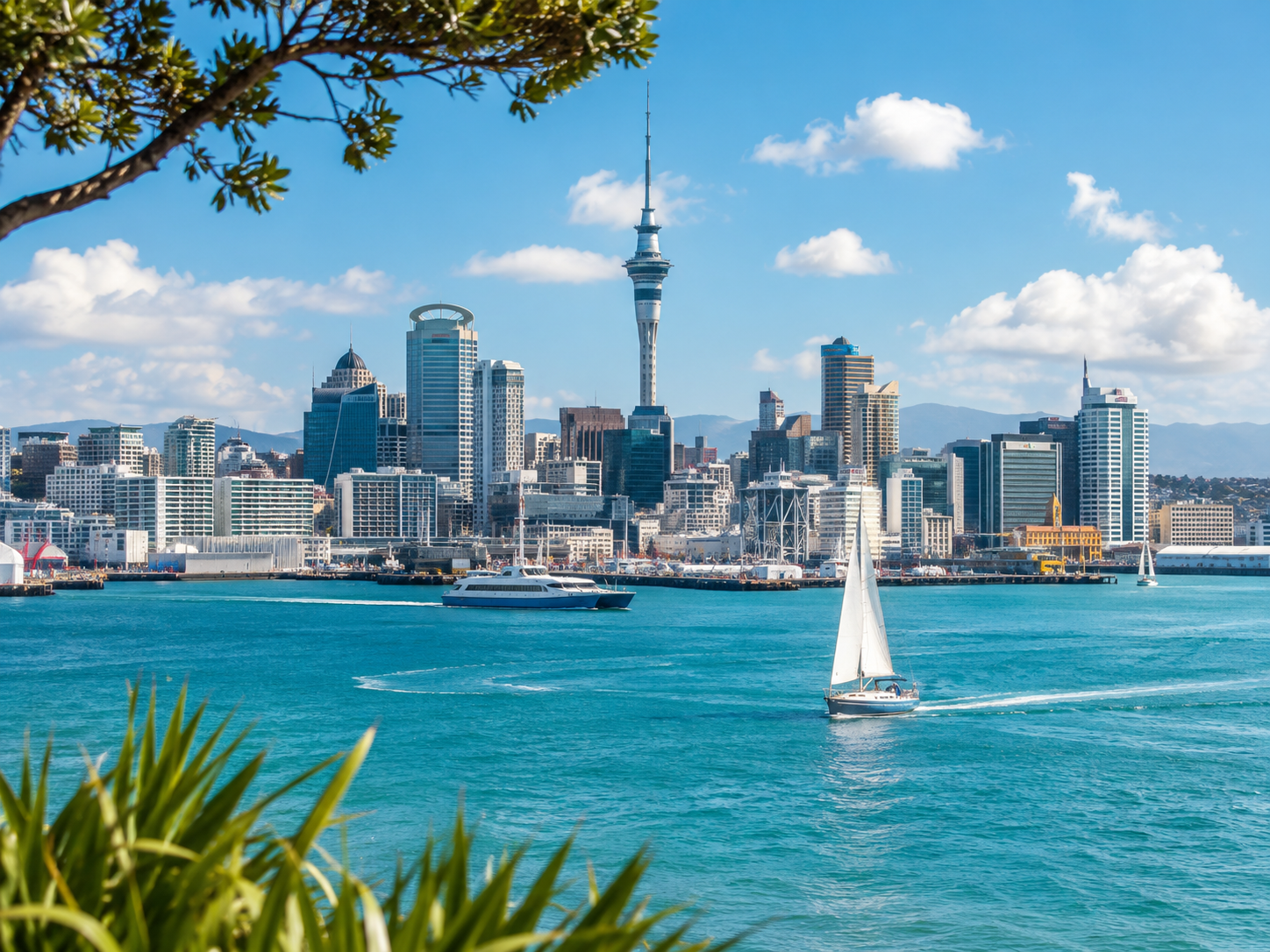 Auckland city and waterfront
