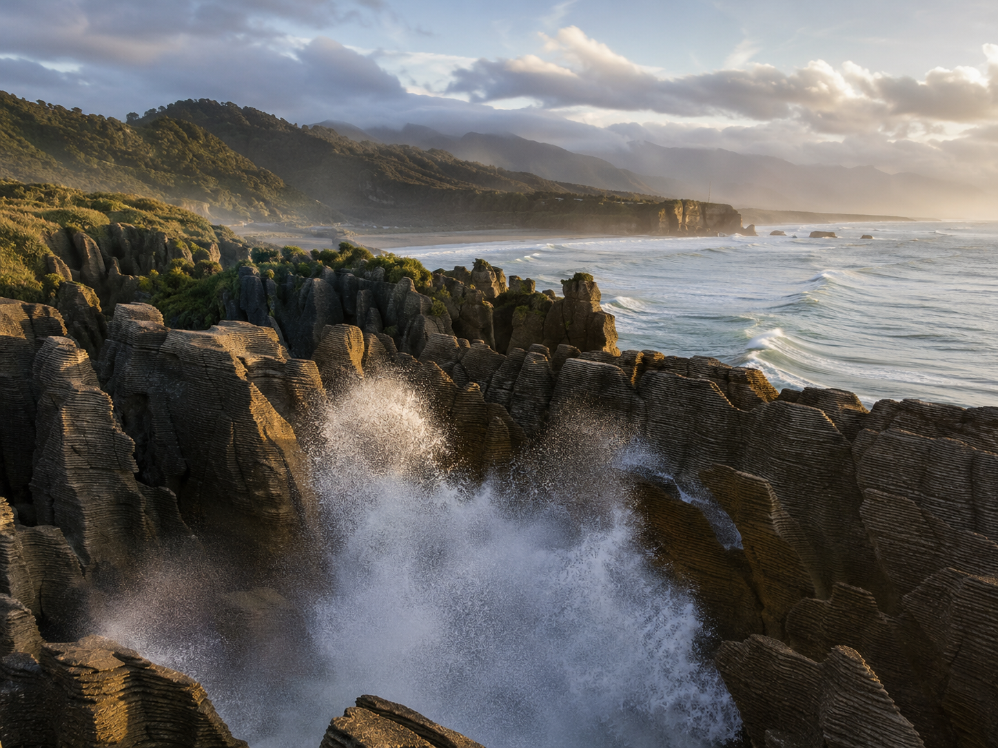 South Island West Coast rainforest and rugged scenery